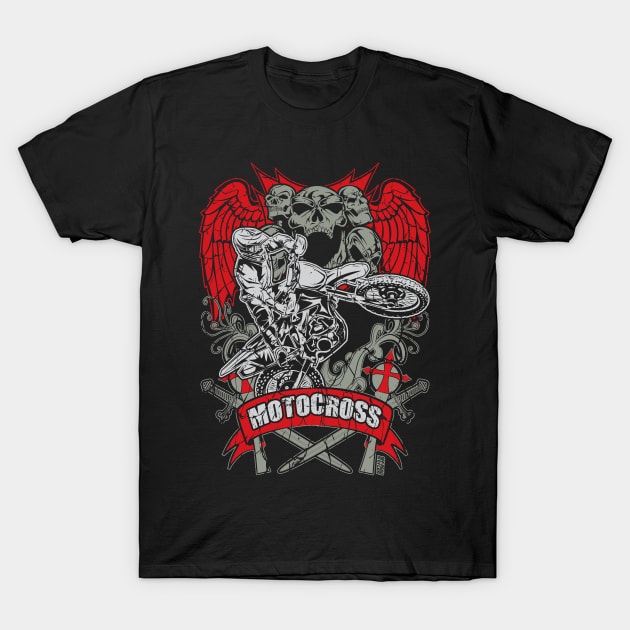 EXTREME SKULL MOTOCROSS T-Shirt by OffRoadStyles